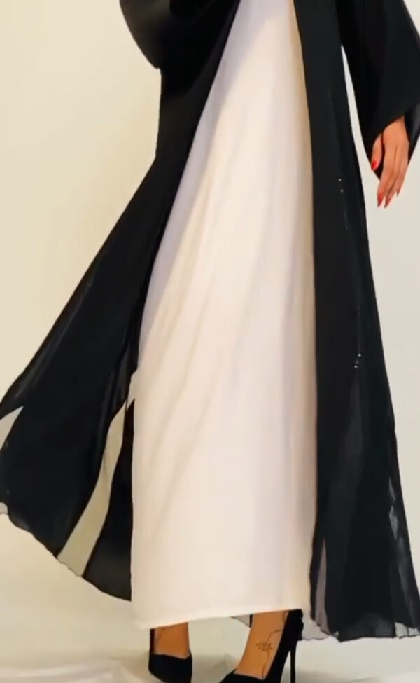 Elysian Abaya With handmade stone work Model no 1038