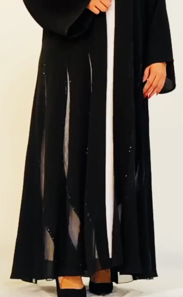 Elysian Abaya With handmade stone work Model no 1038